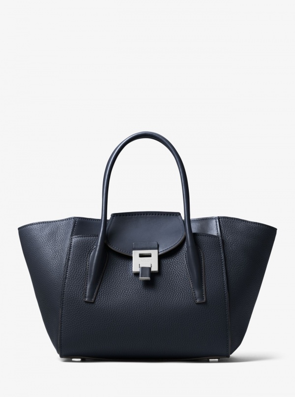Michael Kors Collection Bancroft Medium Calf Leather Satchel