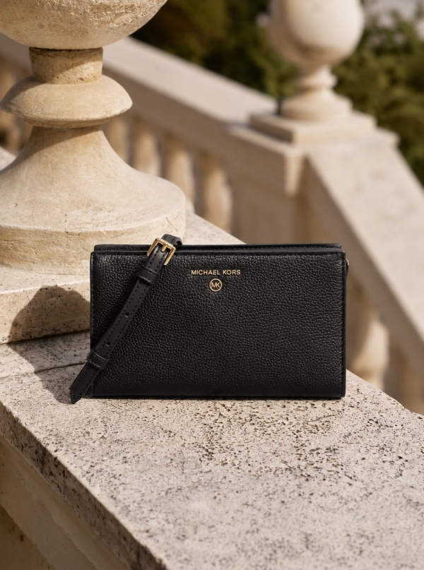 MICHAEL Michael Kors Valerie Medium Pebbled Leather Crossbody Bag