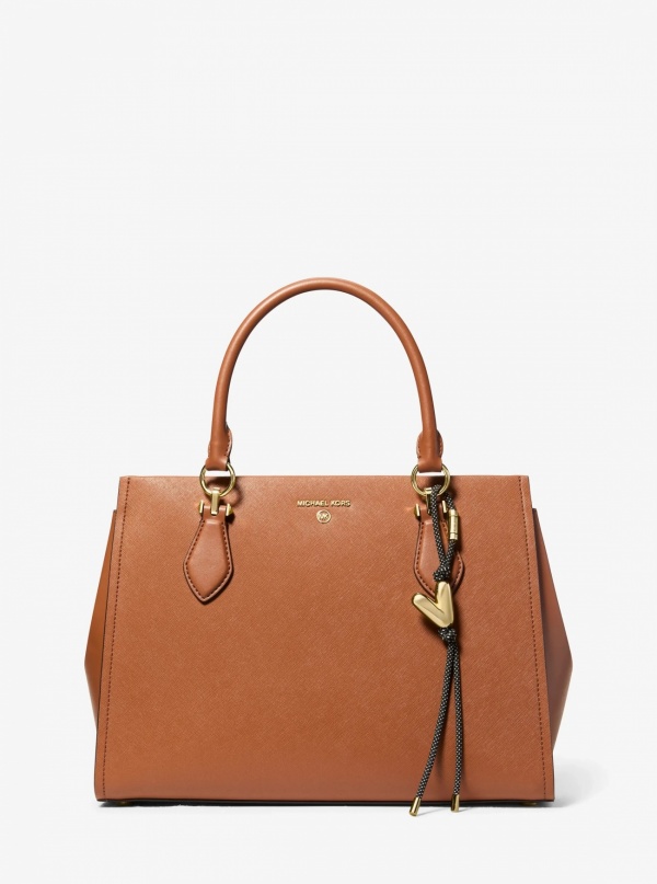 Michael Kors Initial Gold-Tone and Speckled Cord Bag Charm