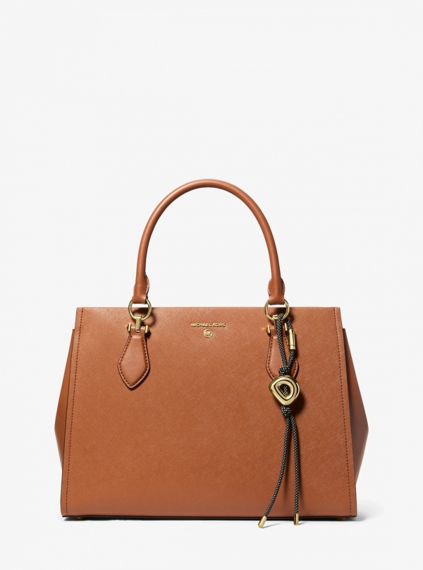 Michael Kors Initial Gold-Tone and Speckled Cord Bag Charm