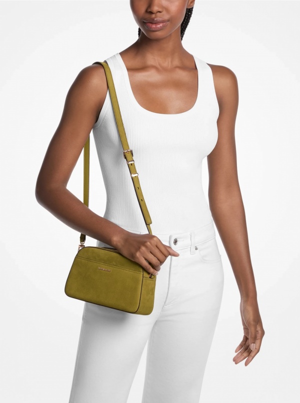MICHAEL Michael Kors Jet Set Small Nubuck Camera Crossbody
