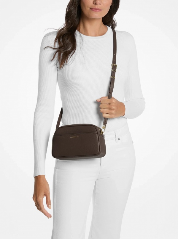 Michael Kors Jet Set Small Leather Camera Crossbody Bag