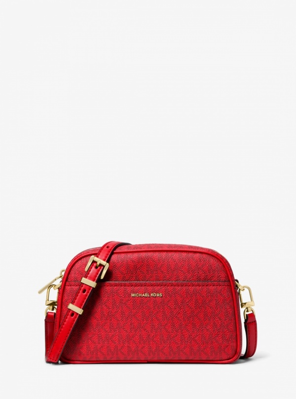 Michael Kors Jet Set Small Signature Logo Camera Crossbody Bag