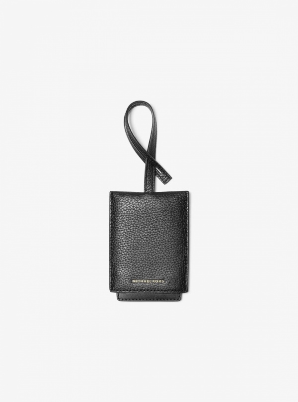 Michael Kors Jet Set Pebbled Leather Luggage Tag