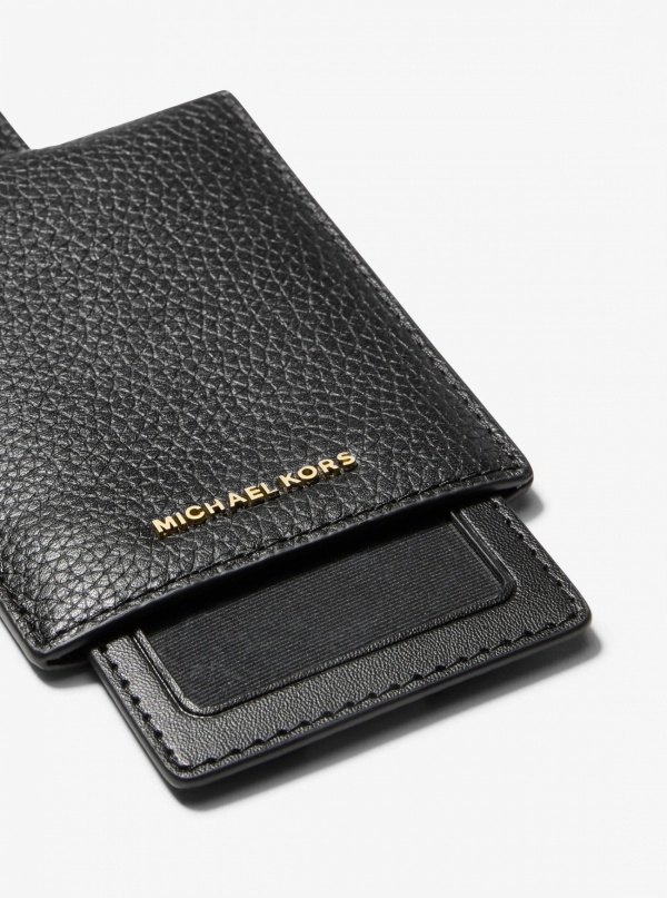 Michael Kors Jet Set Pebbled Leather Luggage Tag