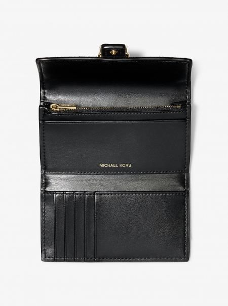 MICHAEL Michael Kors Nolita Medium Signature Logo Tri-Fold Wallet