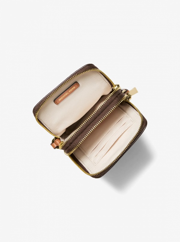 Jet Set Small Signature Logo Smartphone Crossbody Bag