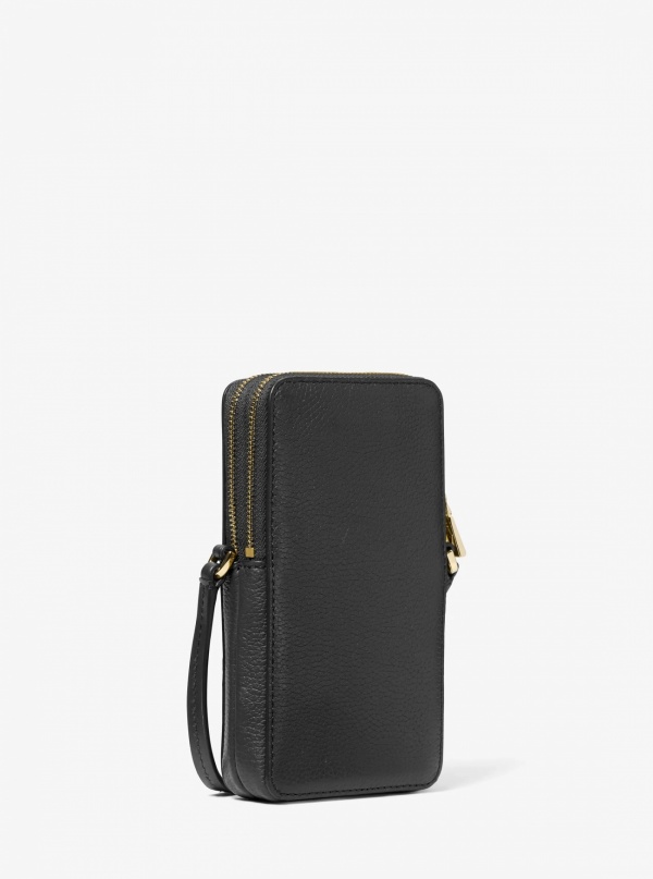 Michael Kors Jet Set Small Pebbled Leather Smartphone Crossbody Bag