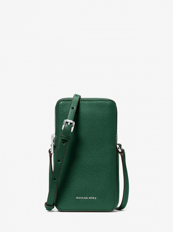 Michael Kors Jet Set Small Leather Smartphone Crossbody Bag