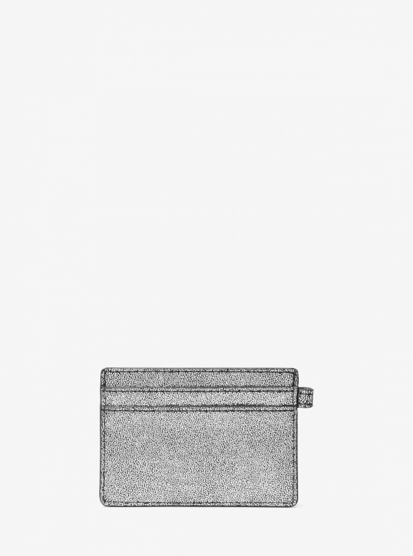 Michael Kors Jet Set Metallic Leather Card Case With Charms