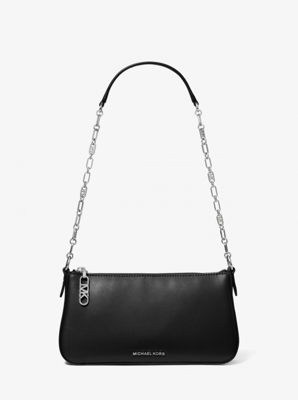 MICHAEL Michael Kors Empire Medium Leather Chain-Link Pochette