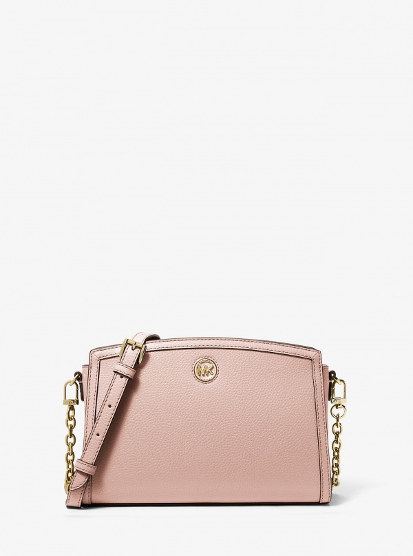MICHAEL Michael Kors Chantal Large Pebbled Leather Crossbody Bag
