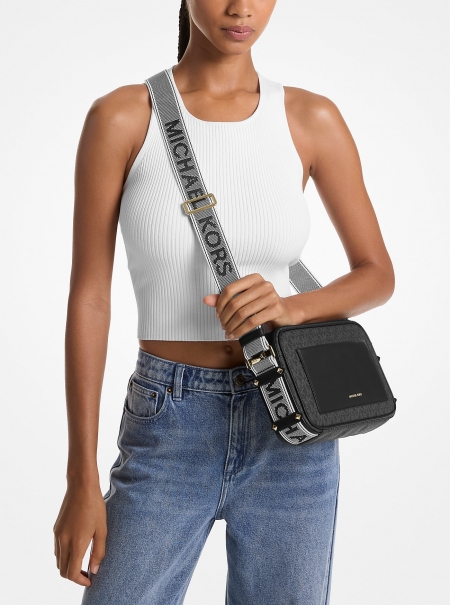 Michael Kors Maeve Large Signature Logo Crossbody Bag