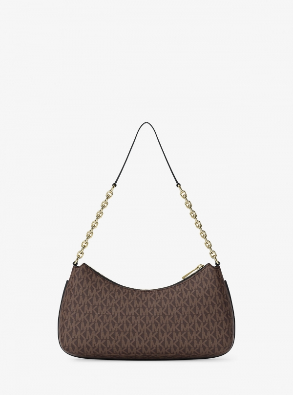 MICHAEL Michael Kors Nolita Medium Signature Logo Chain Pochette