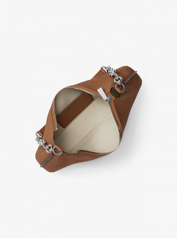 MICHAEL Michael Kors Nolita Medium Nubuck Chain Pochette
