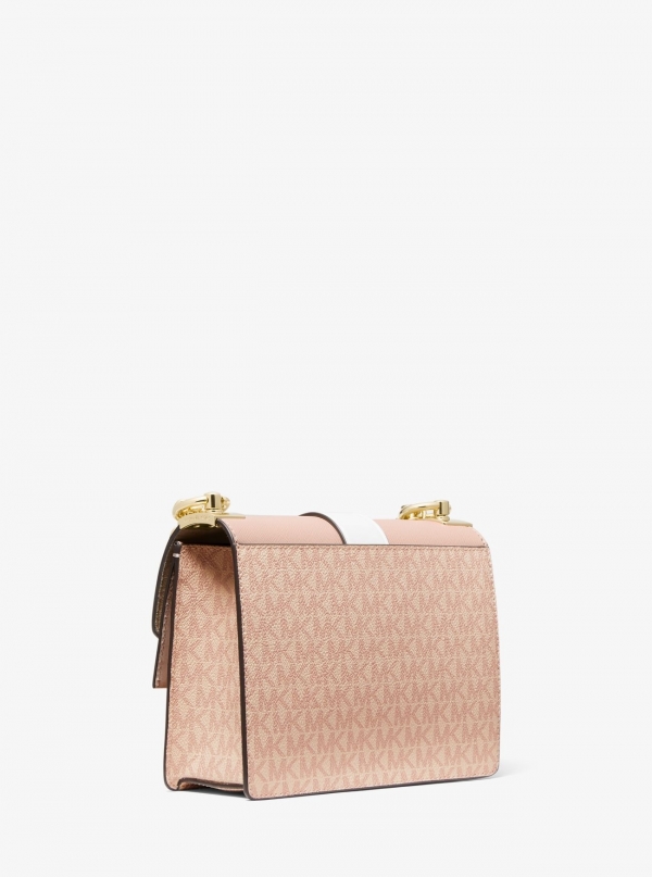 MICHAEL Michael Kors Greenwich Small Color-Block Logo and Saffiano Leather Crossbody Bag