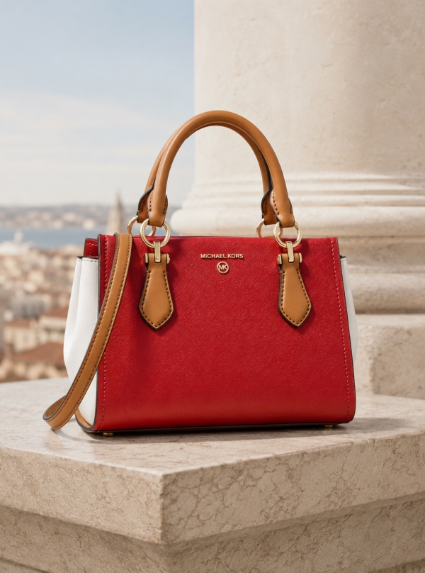 MICHAEL Michael Kors Marilyn Small Color-Block Saffiano Leather Crossbody Bag