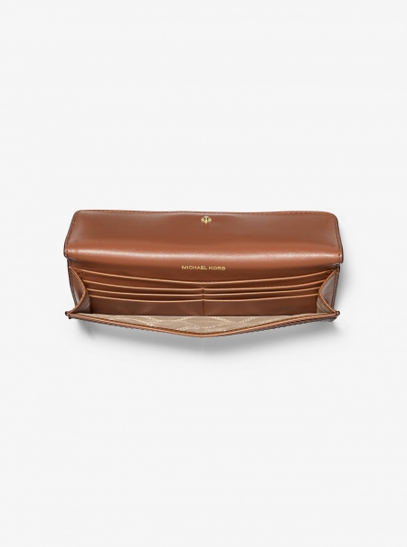 Michael Kors Jet Set Large Signature Logo Snap-Front Wallet