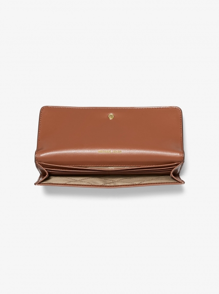 Michael Kors Jet Set Large Signature Logo Snap-Front Wallet