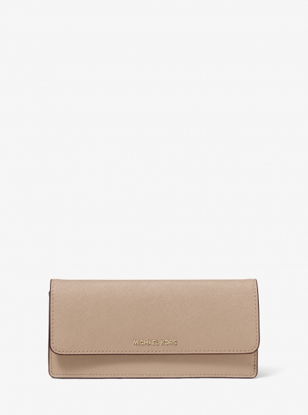 MICHAEL Michael Kors Jet Set Large Saffiano Leather Snap-Front Wallet