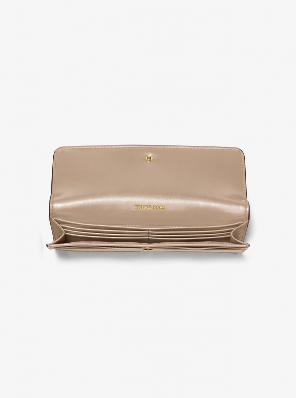 Michael Kors Jet Set Large Saffiano Leather Snap-Front Wallet