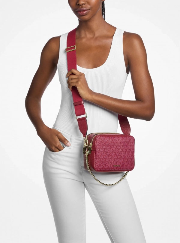 Michael Kors Bryant Medium Signature Logo Camera Crossbody Bag