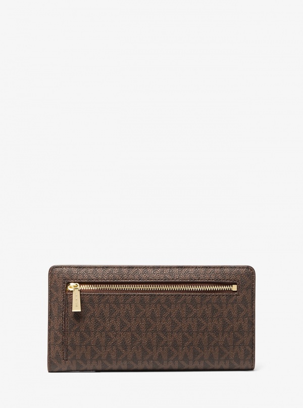 Michael Kors Bryant Large Signature Logo Snap-Front Wallet