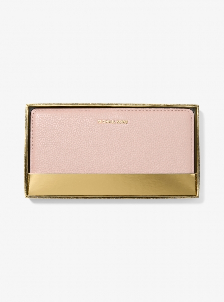 MICHAEL Michael Kors Bryant Large Pebbled Leather Snap-Front Wallet
