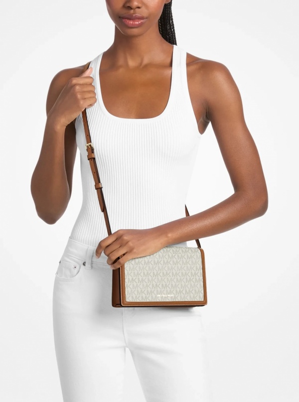 Michael Kors Marlowe Medium Signature Logo Crossbody Bag