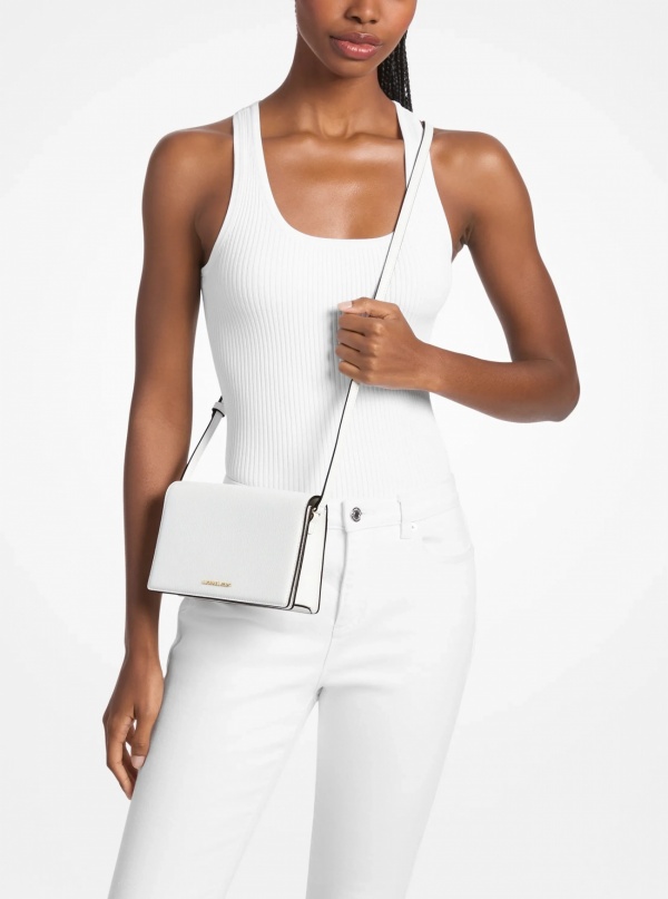 Michael Kors Marlowe Medium Leather Crossbody Bag