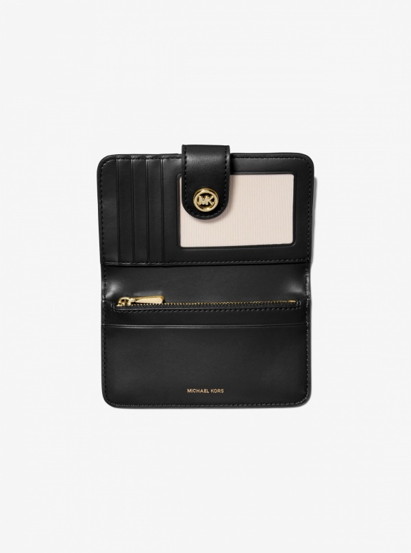 Michael Kors MK Pop Charm Medium Pebbled Leather Wallet