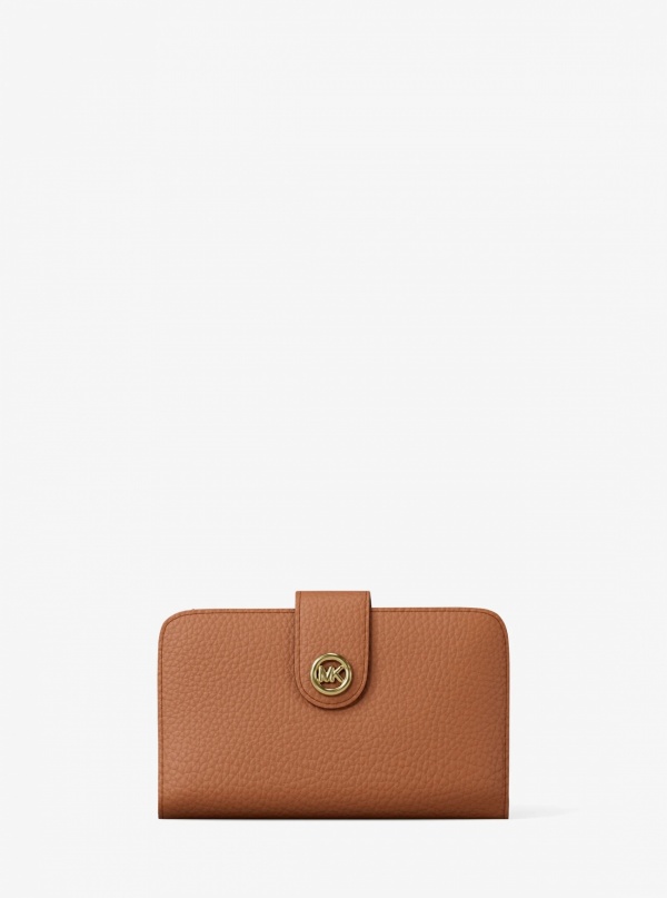 Michael Kors MK Pop Charm Medium Pebbled Leather Wallet