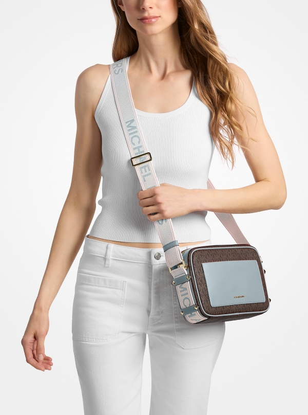 MICHAEL Michael Kors Maeve Large Signature Logo Crossbody Bag
