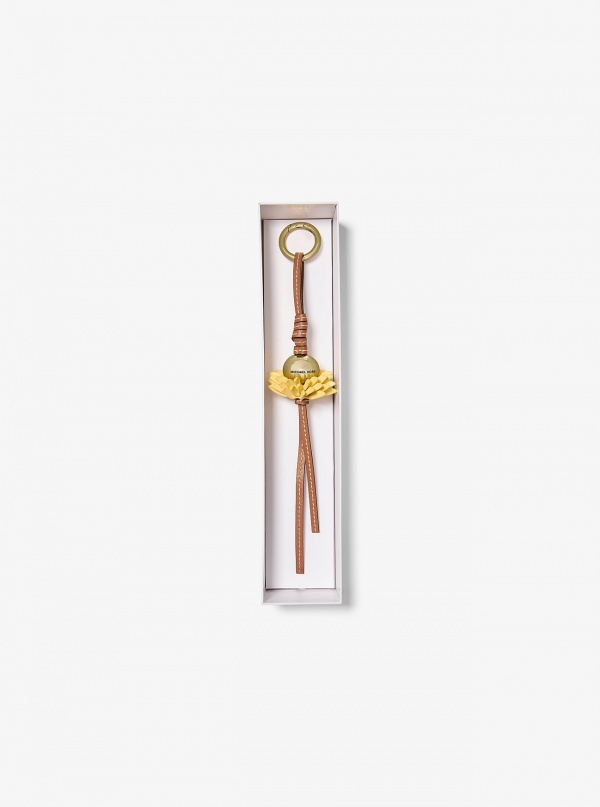 Michael Kors Leather Flower Bag Charm