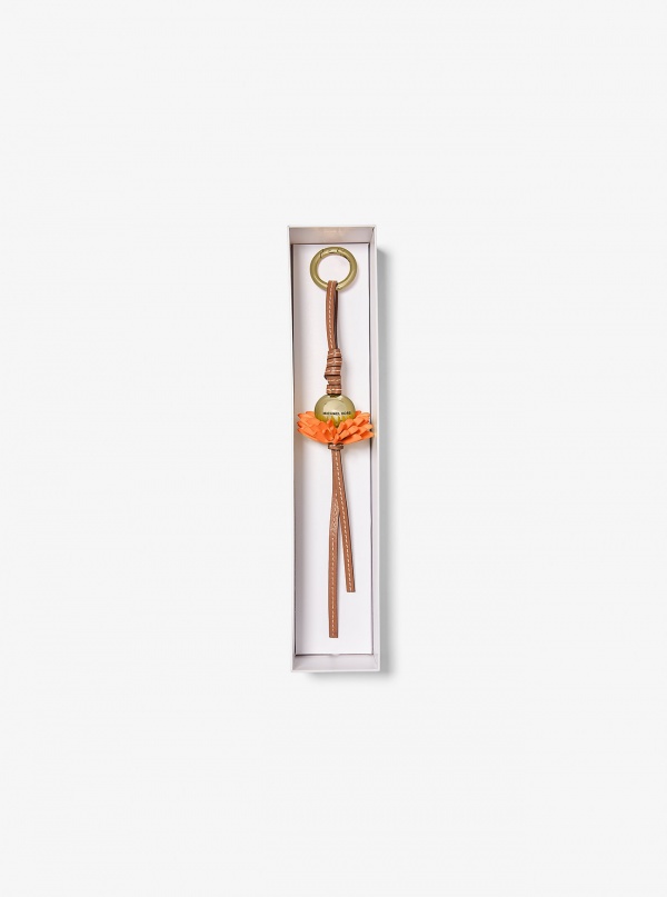 Michael Kors Leather Flower Bag Charm