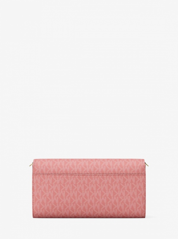 Michael Kors Jet Set Small Signature Logo Convertible Crossbody Bag