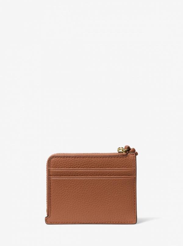 Michael Kors Jet Set Small Pebbled Leather Card Case Wristlet