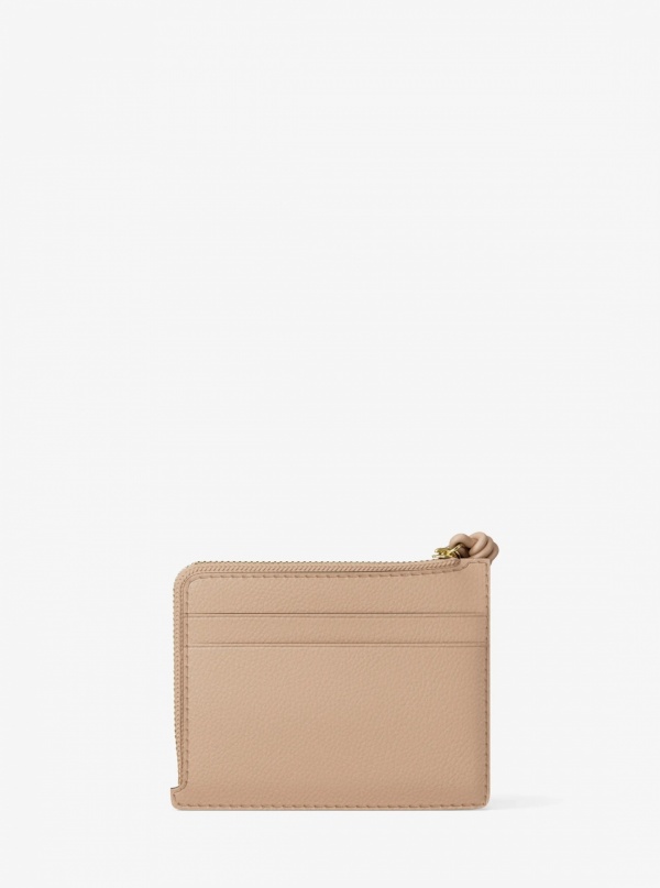 Michael Kors Jet Set Small Pebbled Leather Card Case Wristlet