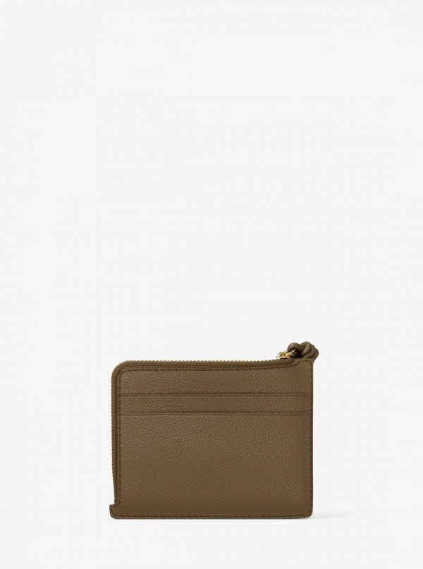Michael Kors Jet Set Small Pebbled Leather Card Case Wristlet