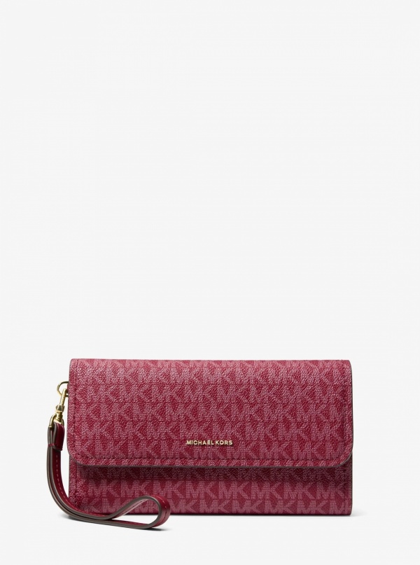 Michael Kors Jet Set Medium Signature Logo Convertible Wristlet
