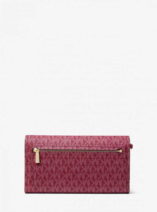 Michael Kors Jet Set Medium Signature Logo Convertible Wristlet