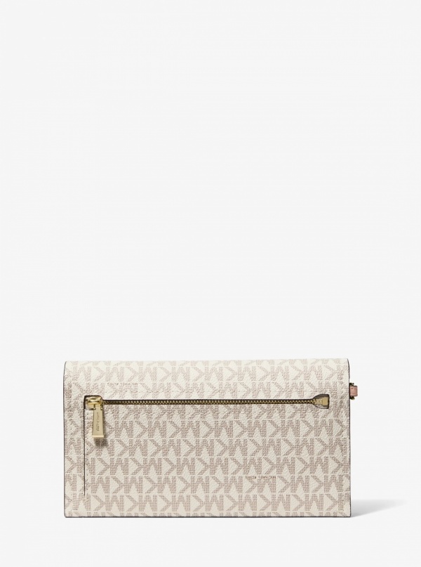 Michael Kors Jet Set Medium Signature Logo Smartphone Wristlet