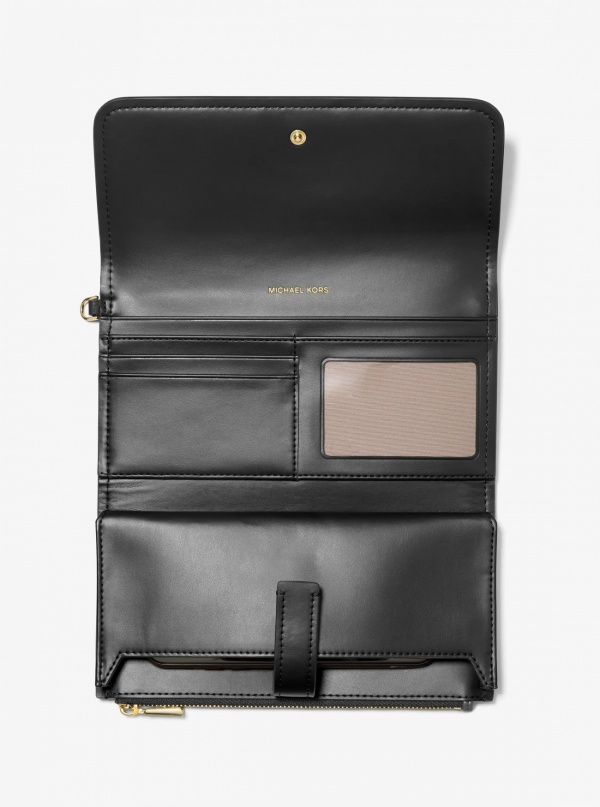 Michael Kors Jet Set Medium Pebbled Leather Smartphone Wristlet