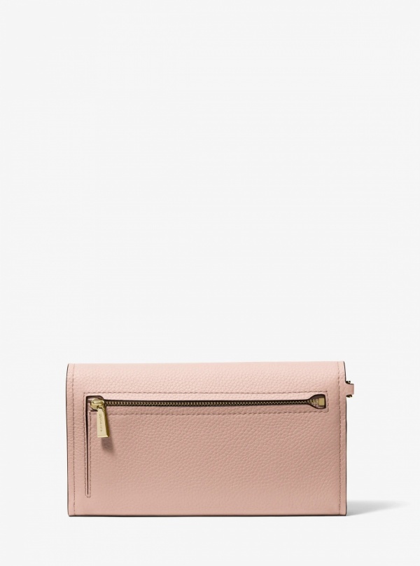 Michael Kors Jet Set Medium Pebbled Leather Smartphone Wristlet