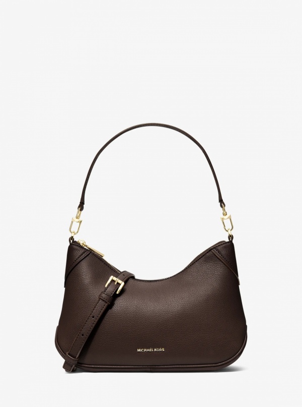 Michael Kors Jet Set Medium Leather Convertible Crossbody Bag