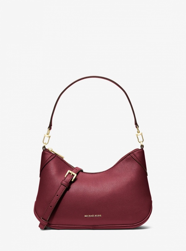 Michael Kors Jet Set Medium Leather Convertible Crossbody Bag