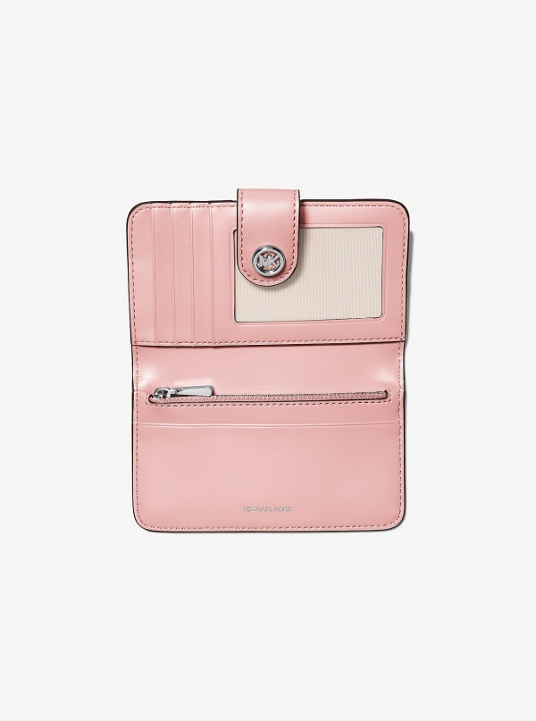 Michael Kors MK Pop Charm Medium Pebbled Leather Wallet