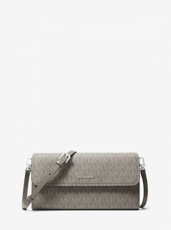 Michael Kors Jet Set Small Signature Logo Convertible Crossbody Bag