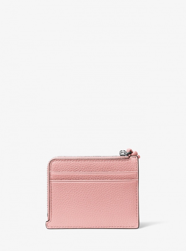 Michael Kors Jet Set Small Pebbled Leather Card Case Wristlet