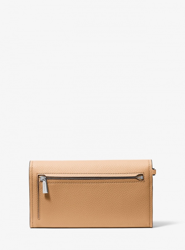 Michael Kors Jet Set Medium Pebbled Leather Convertible Wristlet